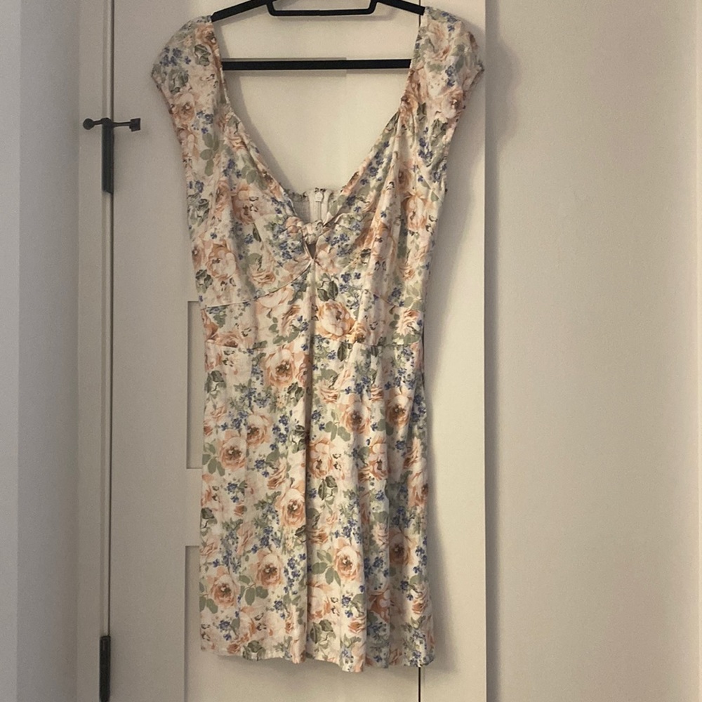 A&F Womens mini floral dress - abercrombie & fitch - size L
